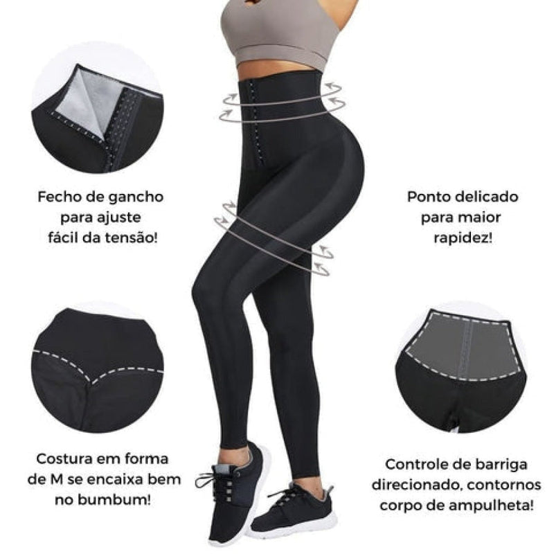 LIQUIDAÇÃO RELÂMPAGO (ÚLTIMO DIA) - Efeito Sauna - FIT MULHER Modela Cintura, Queima Calorias, Pochete e Ideal para Pós Parto - GARANTIA